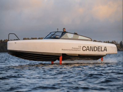 Candela C-8 is an All-Electric Hydrofoil Boat that 'Flys' On Water