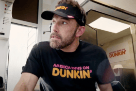 Ben Affleck in the Dunkin' Donuts Super Bowl commercial | Image: YouTube