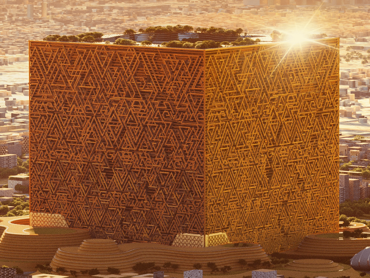 Saudi Arabia's giant cube-shaped skyscraper 'The Mukaab'