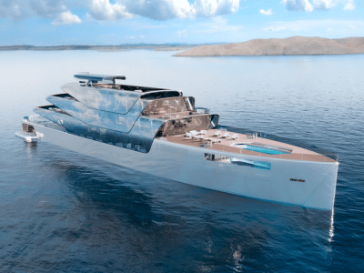 World's First 3D-Printed Superyacht is a Virtually Invisible Lair for a Bond Villain