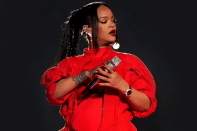 Rihanna during her Super Bowl LVII half-time performance | Image: Jacob & Co