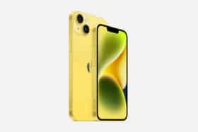 Apple iphone 14 in yellow