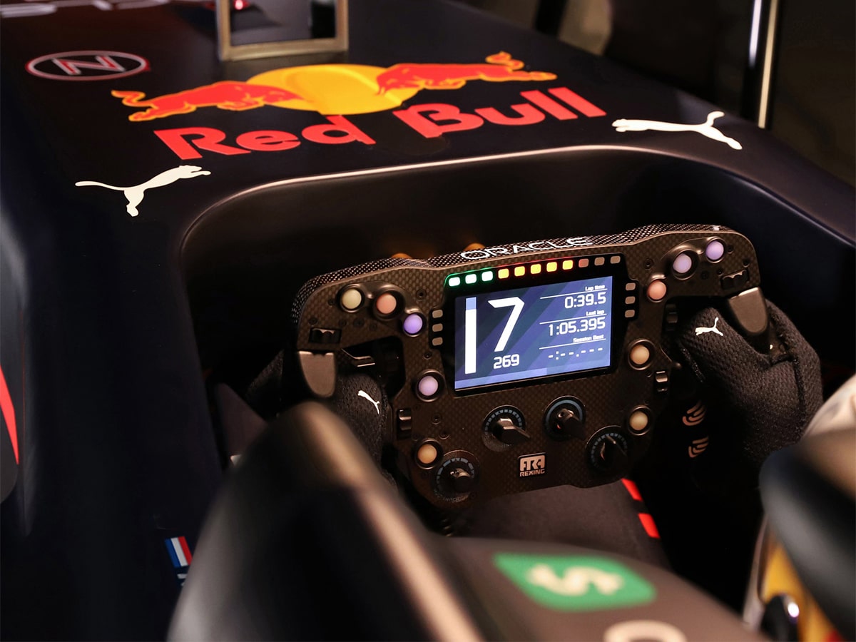 Redbull racing simulator steering wheel