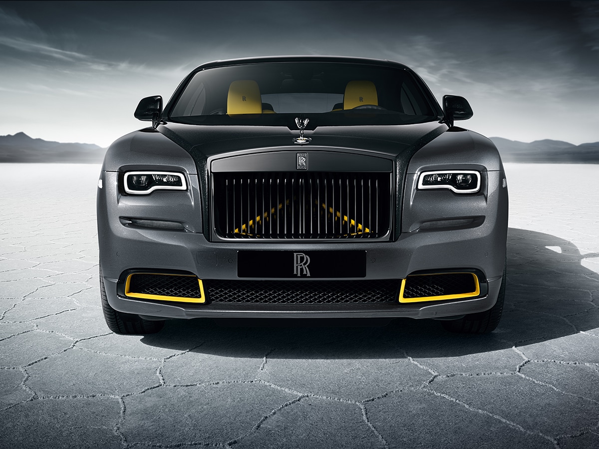 Rolls royce black badge wraith black arrow collection front grille