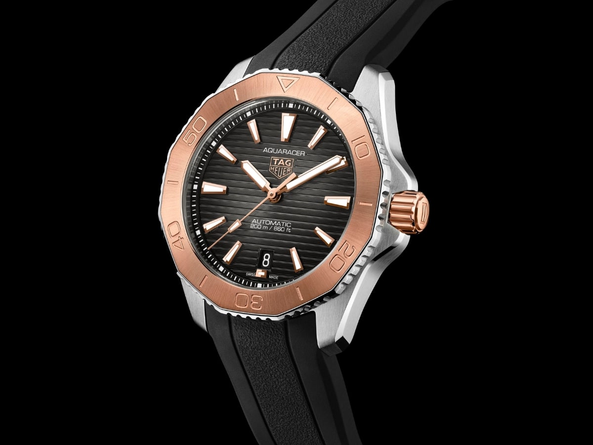 Tag heuer aquaracer professional 200 steel and gold