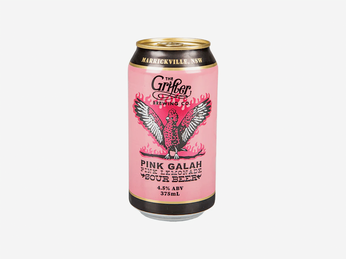 The Grifter Brewing Co Pink Galah Lemonade Sour | Image: The Grifter Brewing Co
