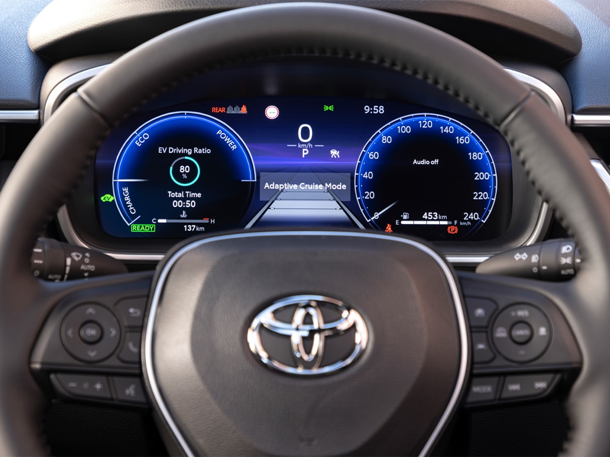 Toyota corolla cross hybrid digital instrument cluster