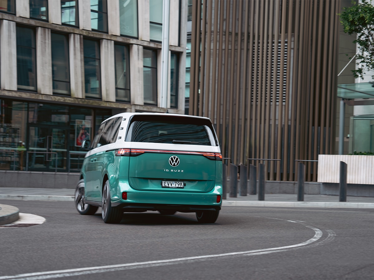 Vw id buzz australia rear end on road