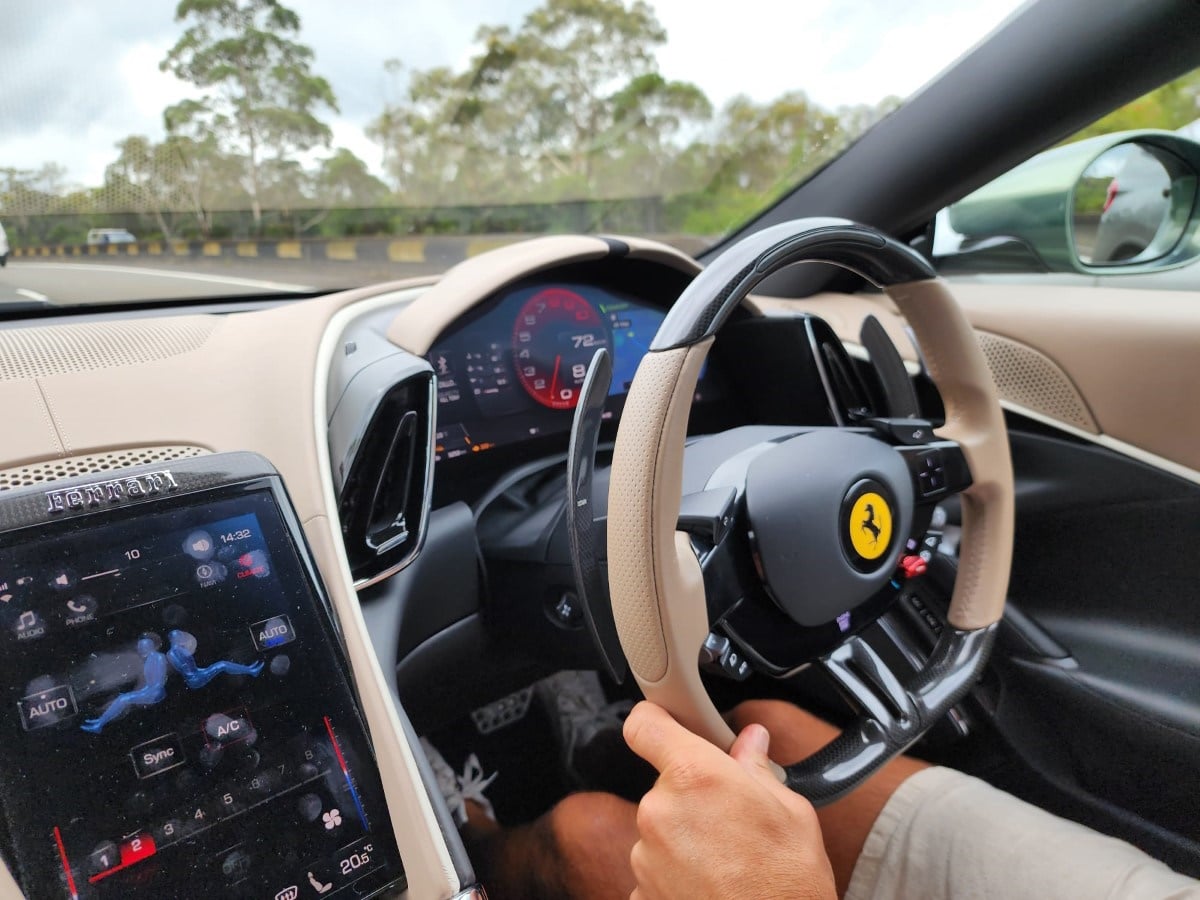 Ferrari roma tech interior