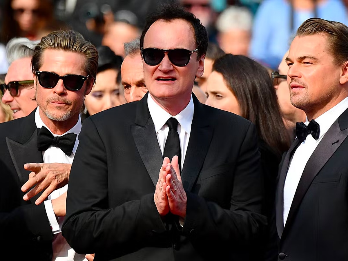 Quentin Tarantino, Brad Pitt, Leonardo DiCaprio