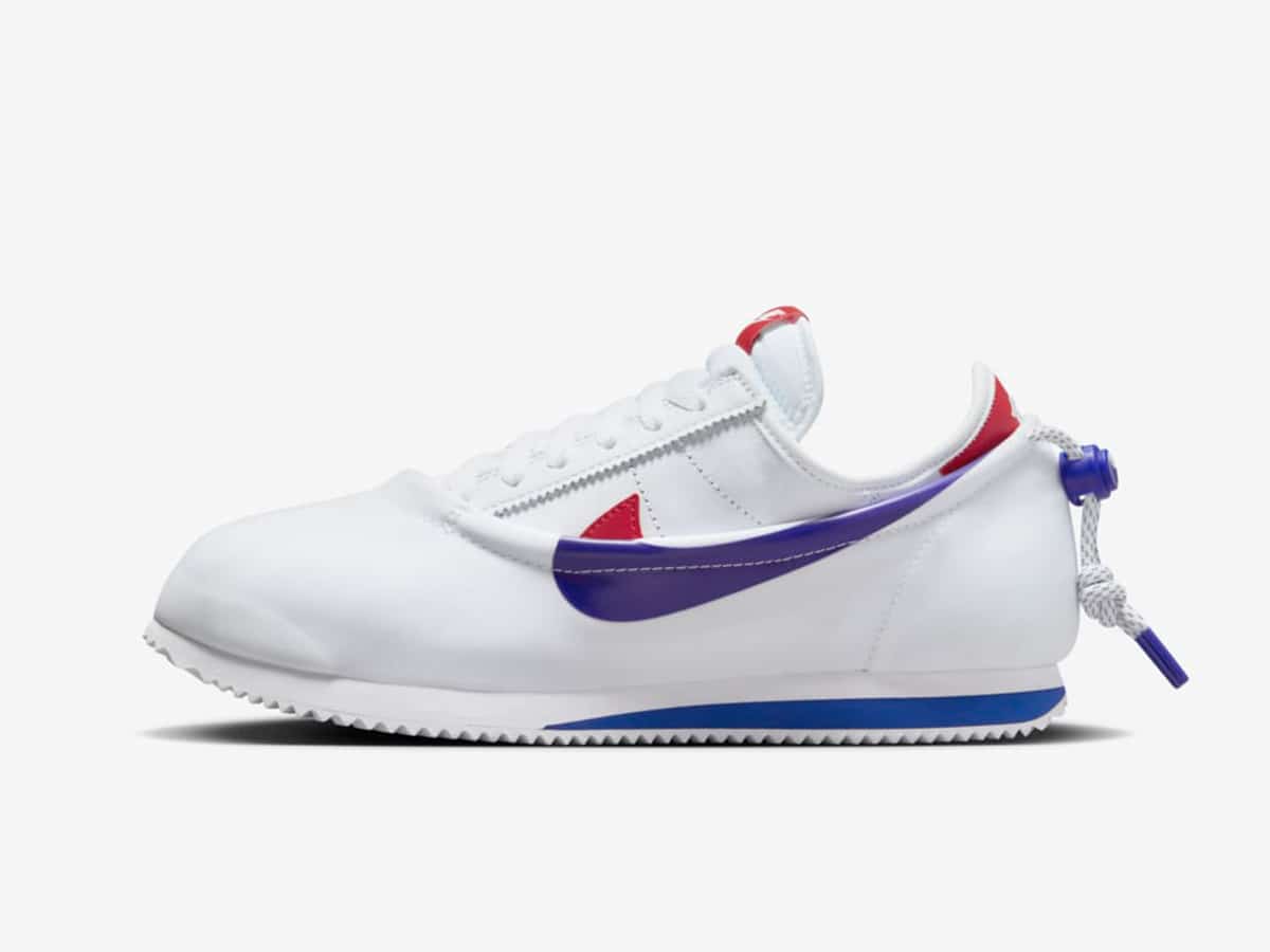 Nike cortez x clot white and game royal
