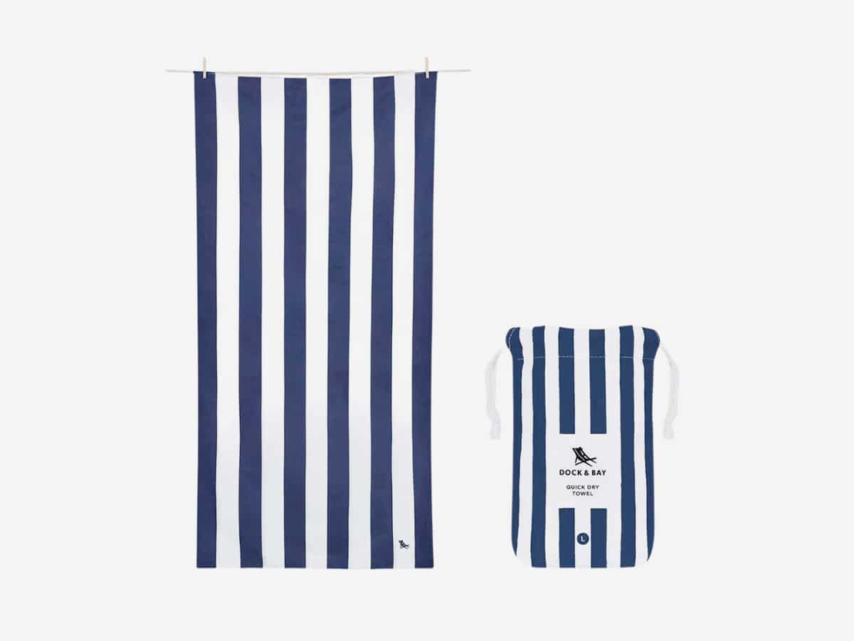 Dock & Bay 100% Recycled Cabana Collection Towel | Image: Dock & Bay
