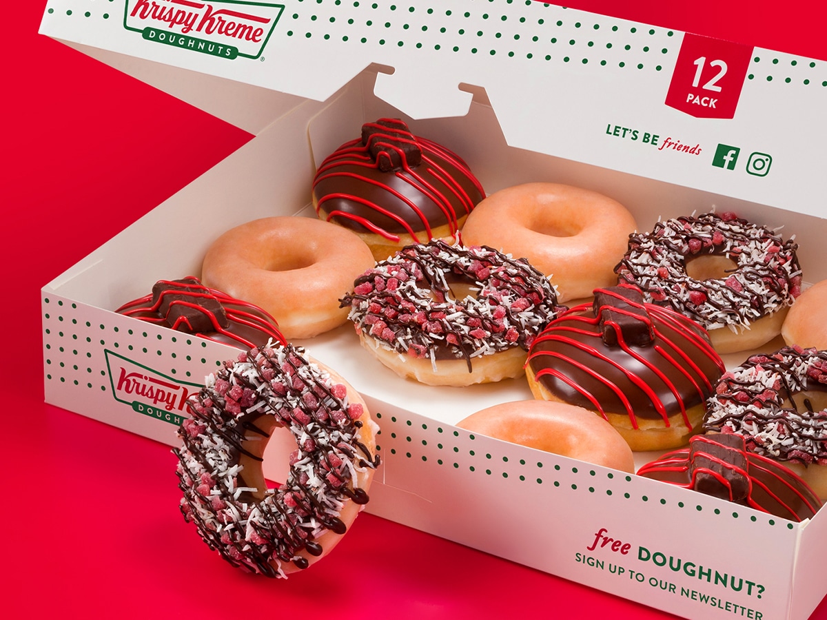 Krispy Kreme Cherry Ripe doughnuts | Image: Krispy Kreme