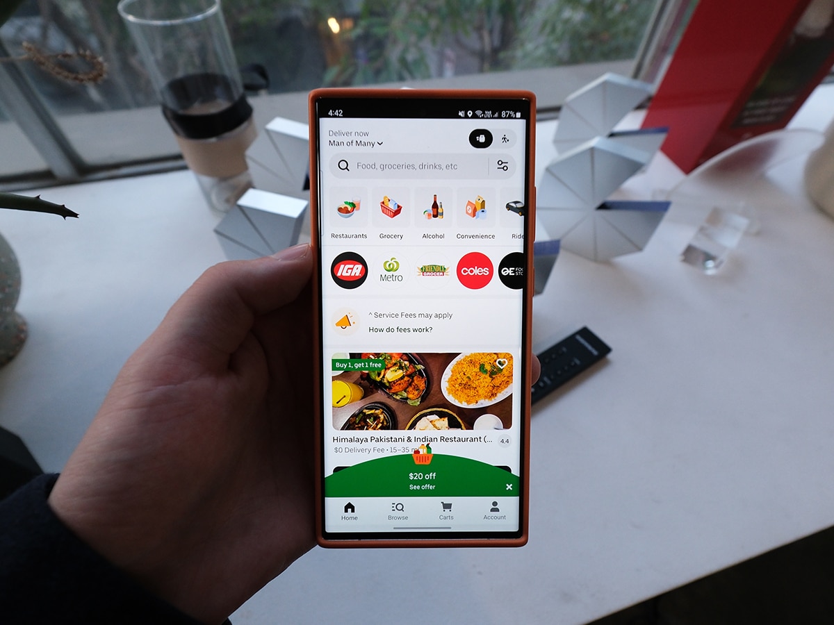 Uber eats food app