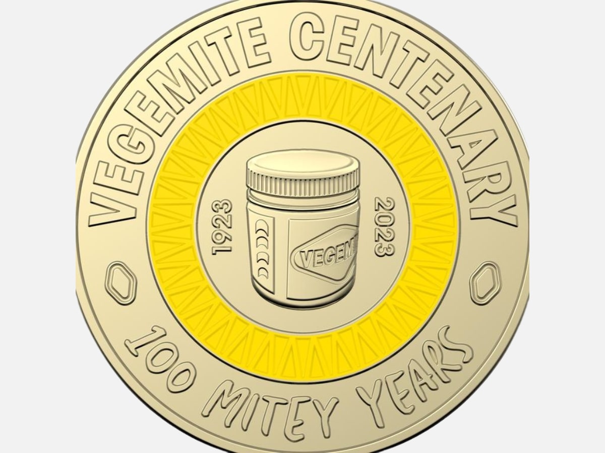 Vegemite $2 coin yellow