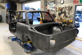 Working on the 1972 BMW 2002 restomod | Image: Man of Many