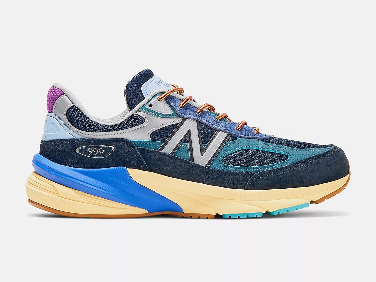 Action bronson x new balance 990v6 ‘lapis luzuli lateral side of the shoe