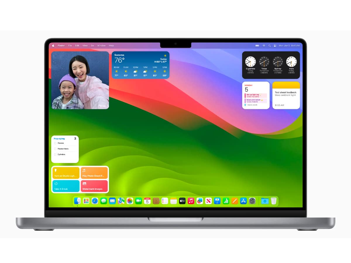 Apple Reveals macOS 14 'Sonoma' Features Interactive Widgets, Updated