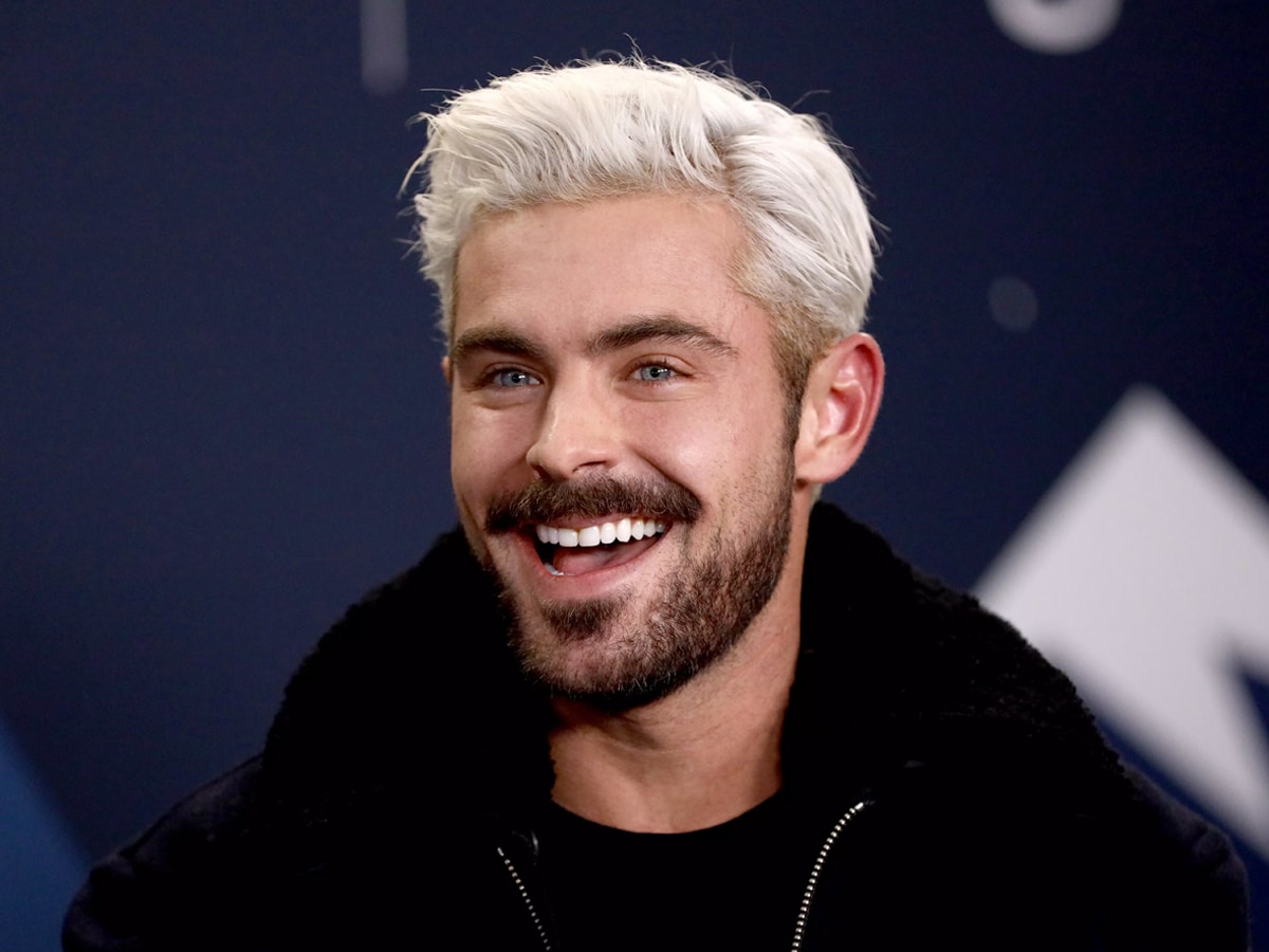Zac Efron with bleached hair