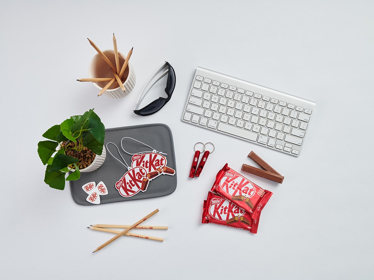 Kitkat is giving away chocolate for one day only this eofy