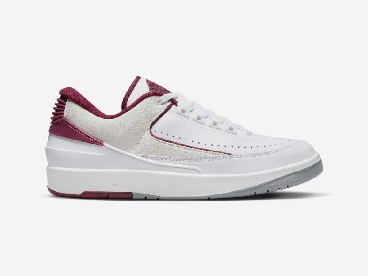 Nike Air Jordan 2 Retro Low 'White/Cherrywood Red' | Image: Highs and Lows