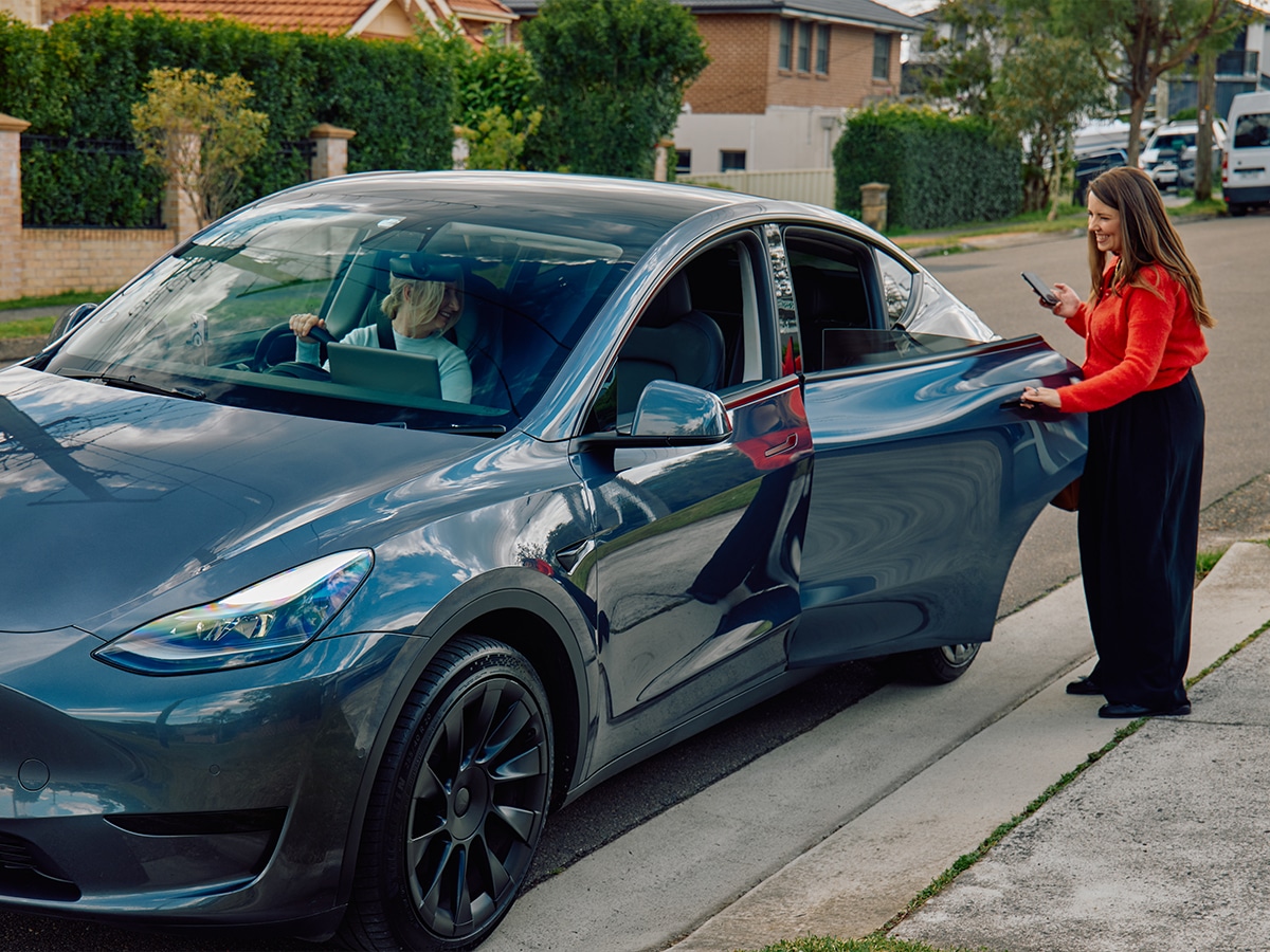 Uber rider ratings opening back door