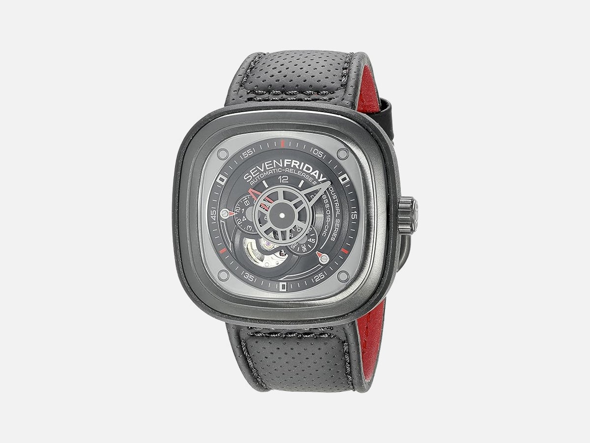 Product image of SEVENFRIDAY Men’s P3-1 RACER Analog Display Japanese Automatic Black Watch