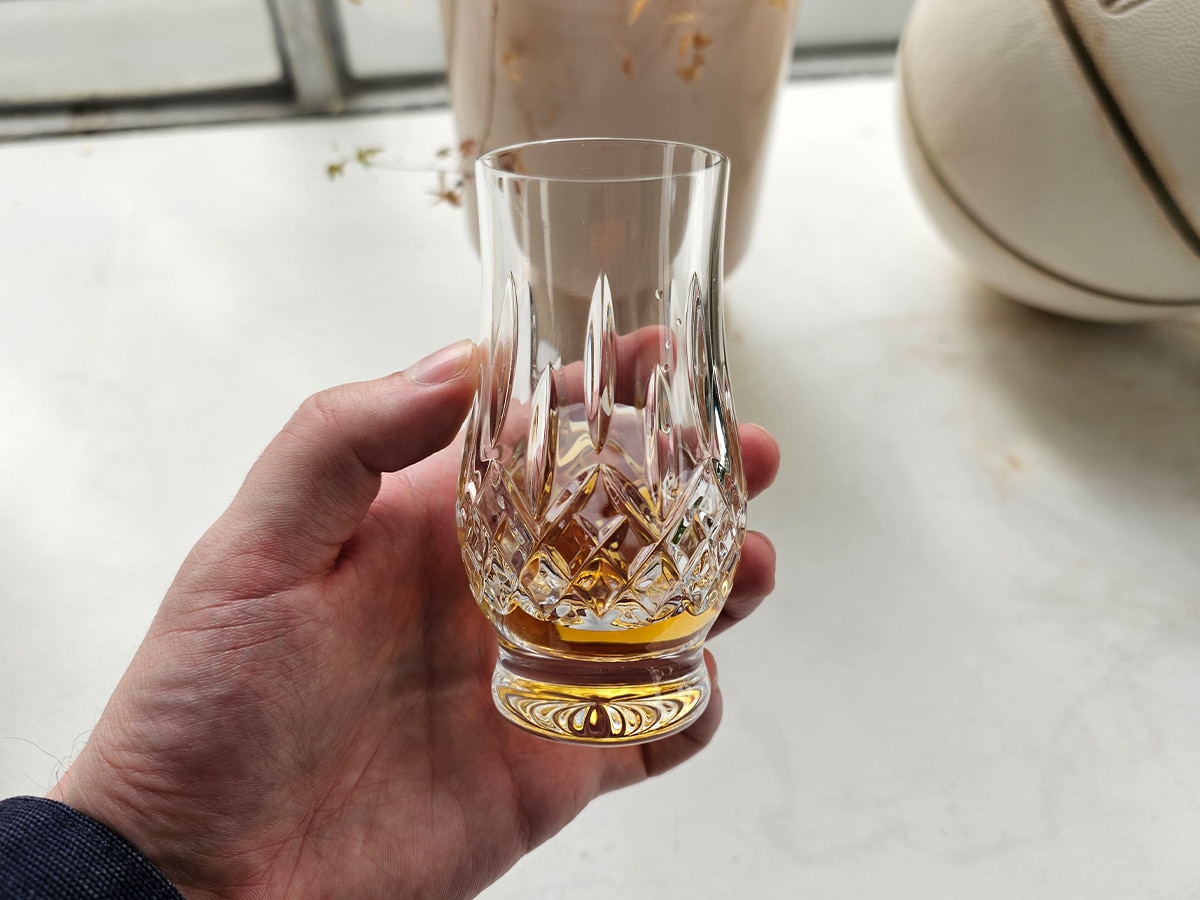 Best whiskey glasses waterford lismore classic tumbler in hand 2