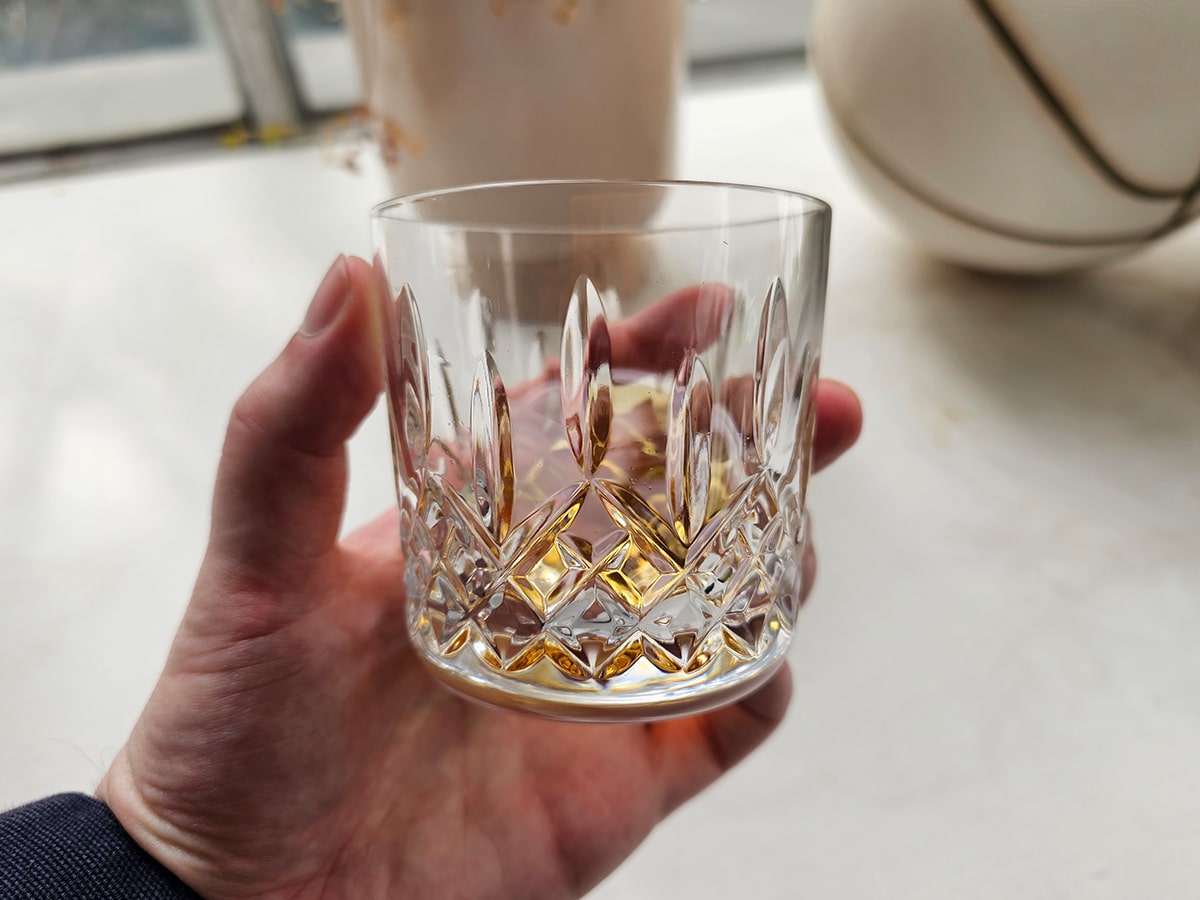 Best whiskey glasses waterford lismore tumbler in hand