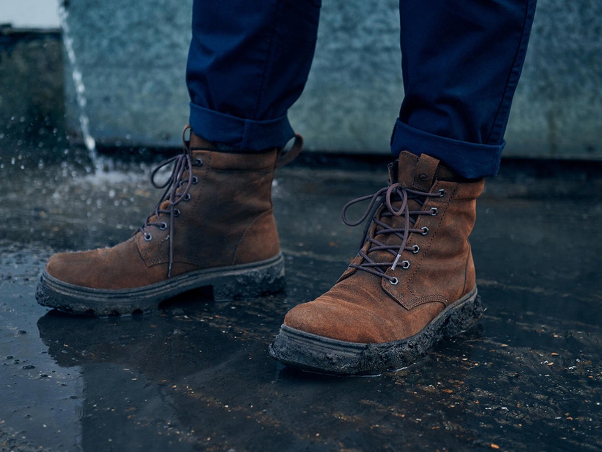 Ecco grainer waterproof lace up boots