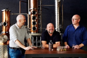 Four Pillars Gin co-founders Matt Jones, Stuart Gregor and Cameron Mackenzie | Image: Four Pillars