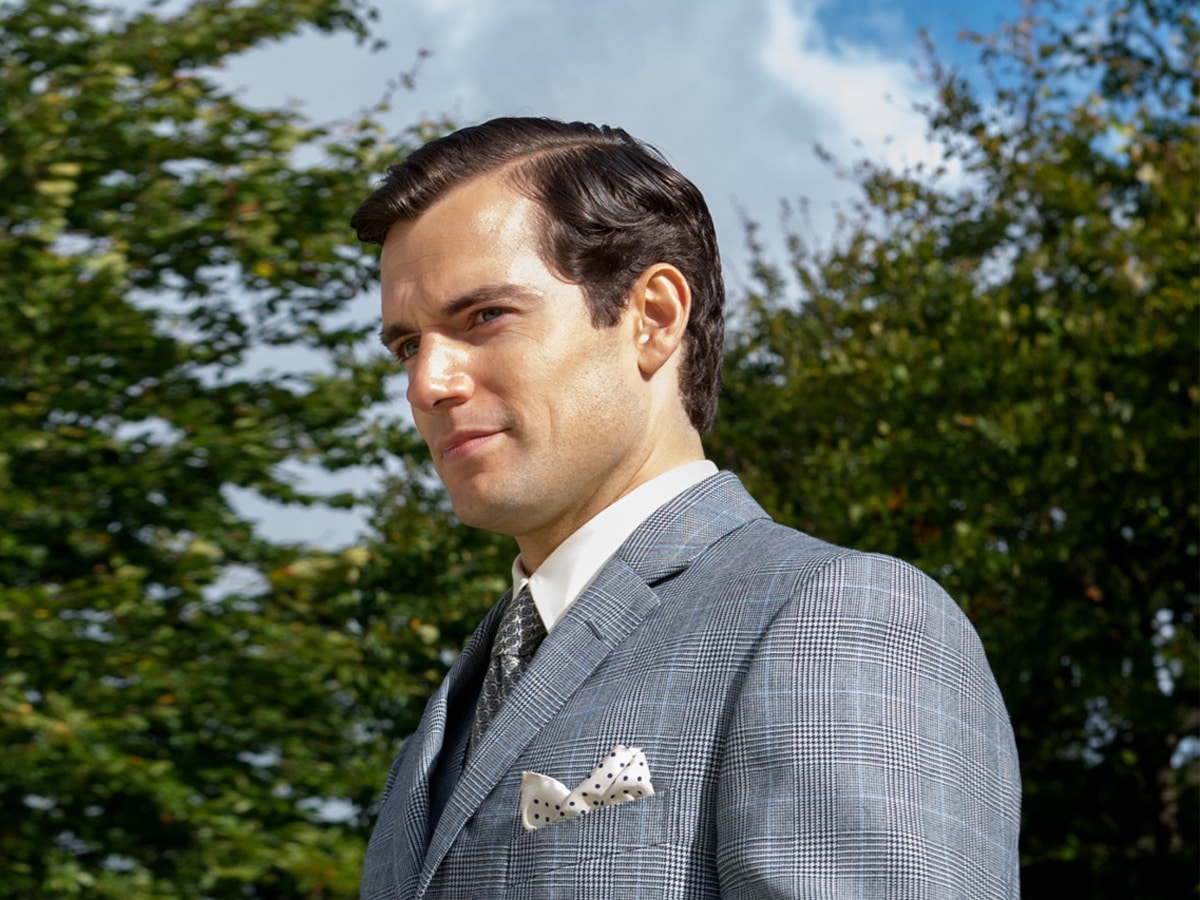 Henry Cavill with side-part hairstyle in 'The Man from U.N.C.L.E.' (2015)