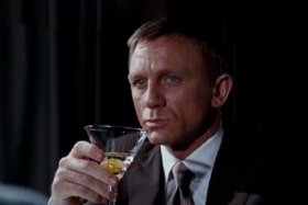 Daniel Craig as James Bond enjoying a Vesper Martini in 'Casino Royale' (2003) | Image: MGM Grand