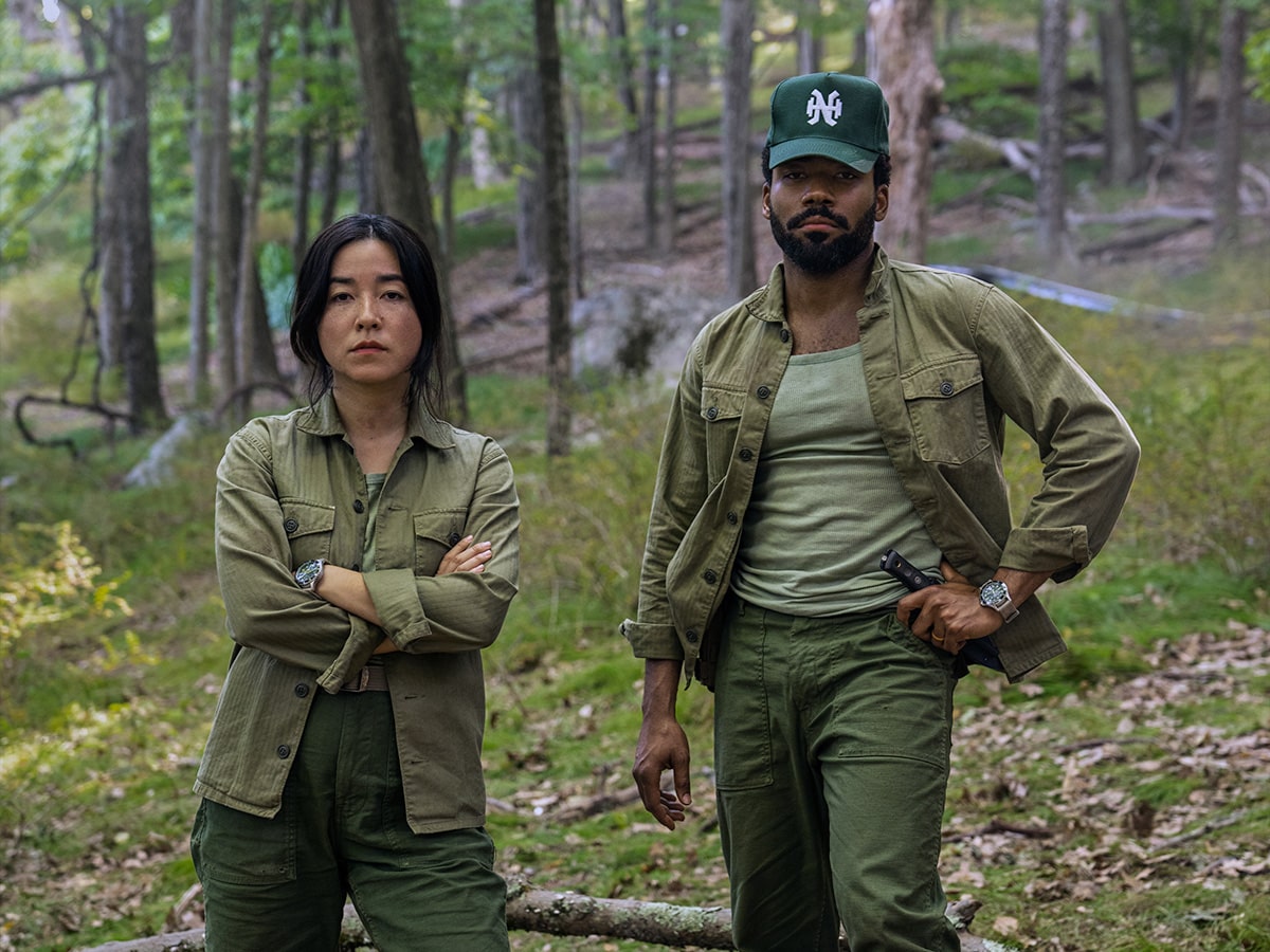 Donald Glover and Maya Erskine in 'Mr. and Mrs. Smith' (2024) | Image: Prime Video