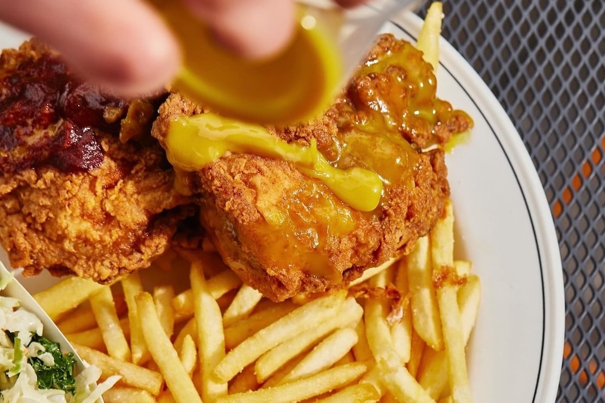 Juanita's peaches fried chicken melbourne