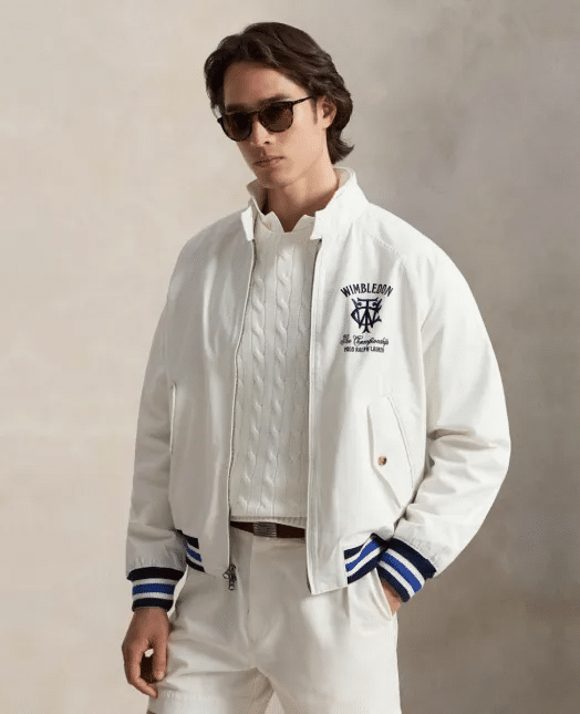 Twill jacket wimbledon ralph lauren