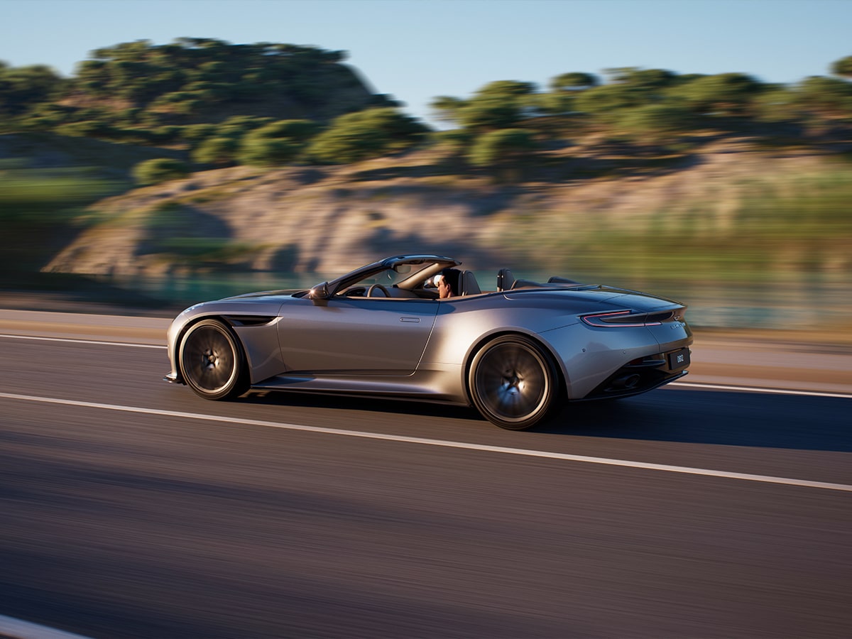 Aston martin db12 volante on the road 2