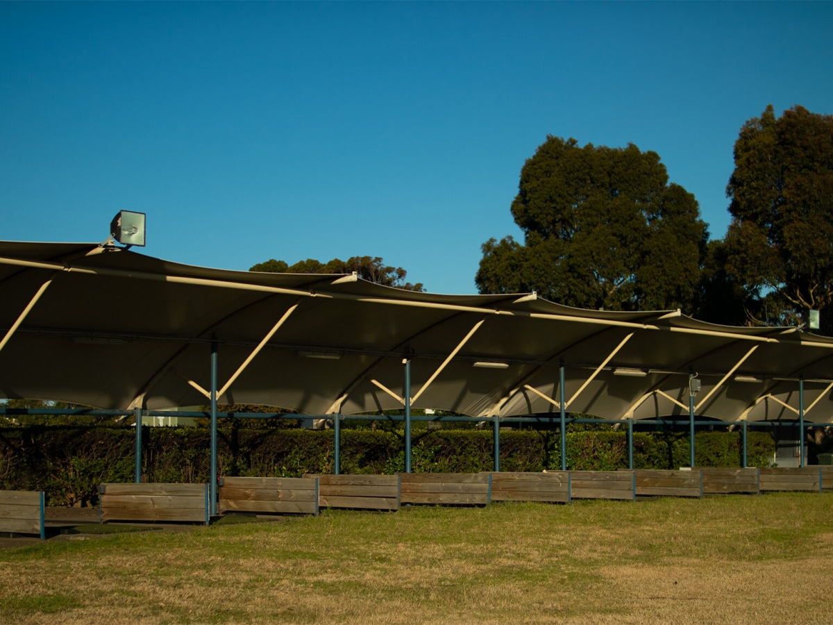 Full shot of Altona Lakes Golf Course driving range