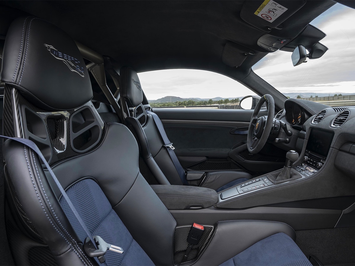 Cayman gt4 rs weissach package interior