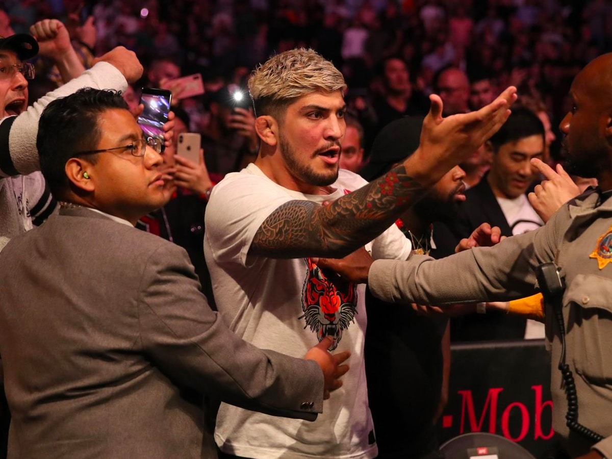Dillon Danis during the post fight brawl with Khabib 