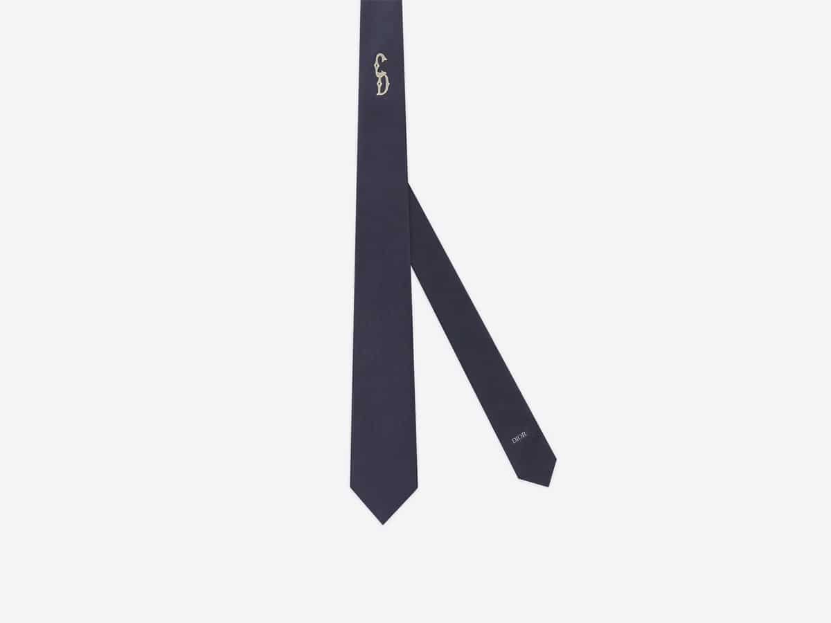 Dior CD Interlaced Signature Tie | Image: Dior