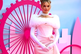 Margot Robbie at the 'Barbie' premiere