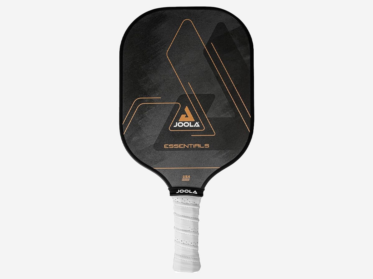 Joola essentials pickleball paddles with reinforced fiberglass surface and honeycomb polypropylene core