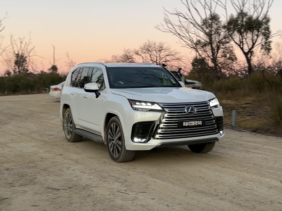 Lexus lx600 on road