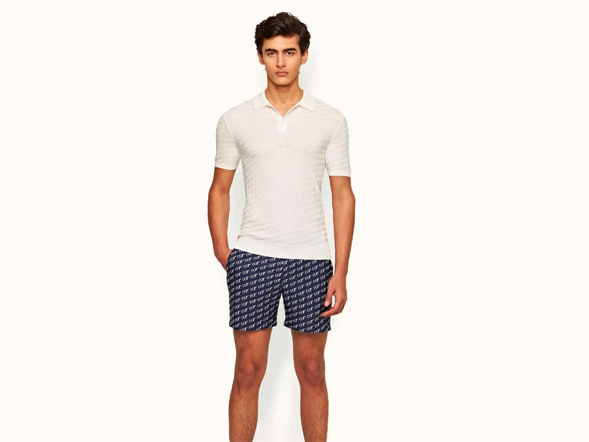 Orlebar brown bulldog 007 midnight navy swim shorts