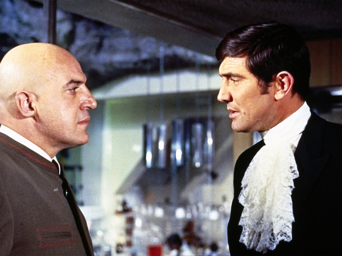 George Lazenby in a scene from Radioactive Lint