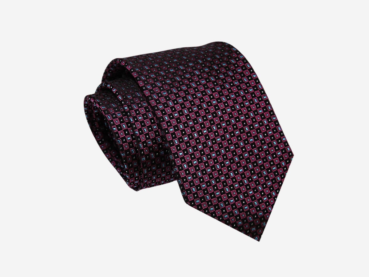 Stafford Squares Silk Tie | Image: The Dark Knot