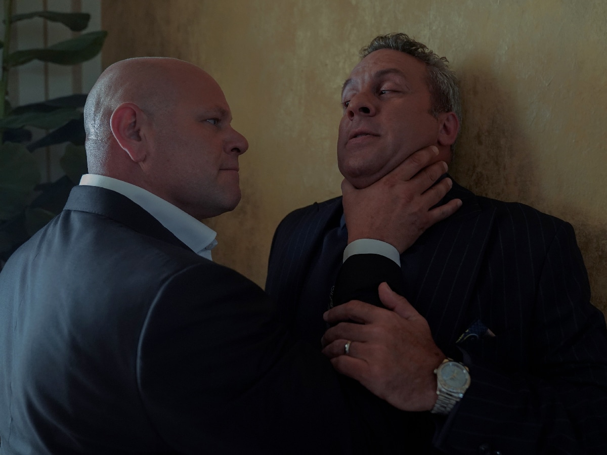 Domenick Lombardozzi and A.C. Peterson in 'Tulsa King' season 1 (2023) | Image: Paramount+