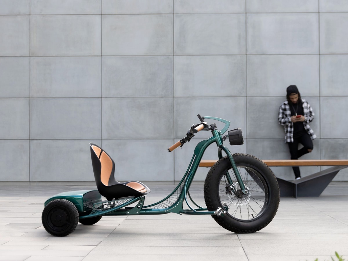 Electric big outlet wheel trike