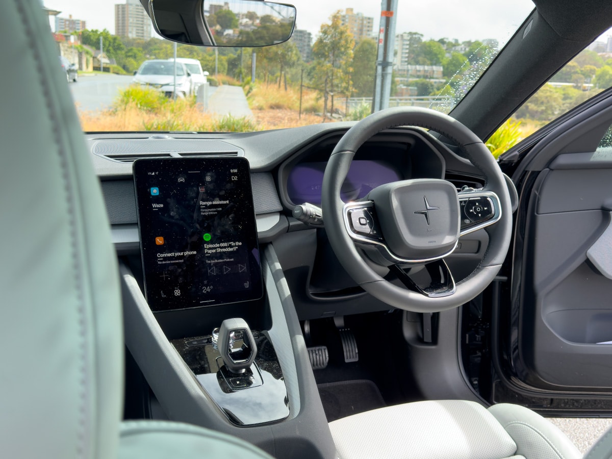 Polestar 2 interior dashboard